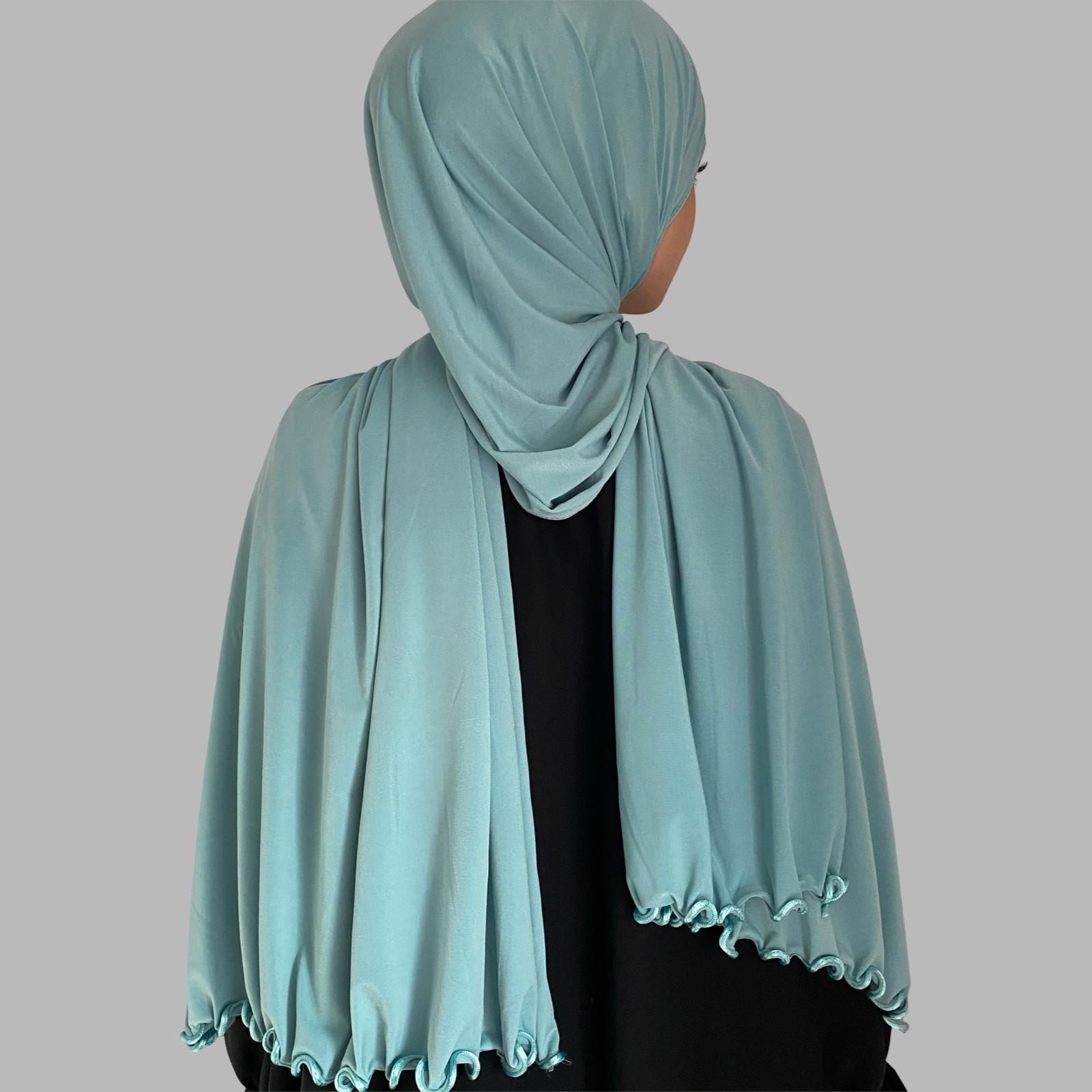 Premium Jersey Hijab Mint - weich und blickdicht