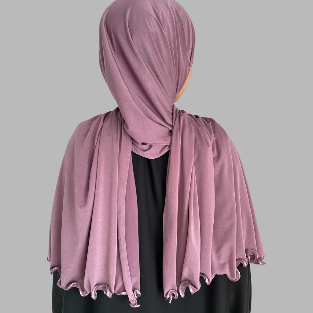 Premium Jersey Hijab Violet - weich und blickdicht