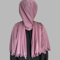 Premium Jersey Hijab Violet - weich und blickdicht