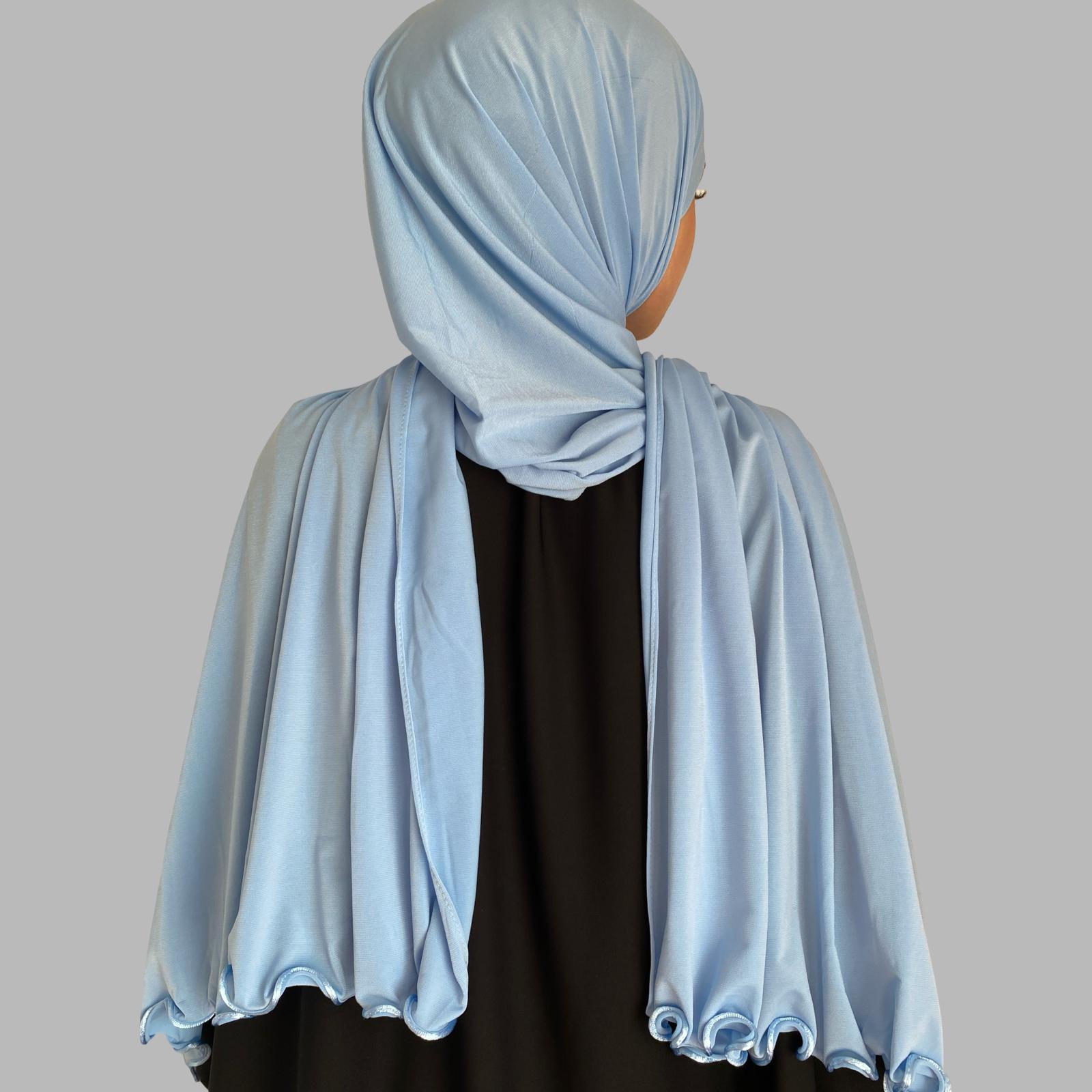 Premium Jersey Hijab Skyblue - weich und blickdicht